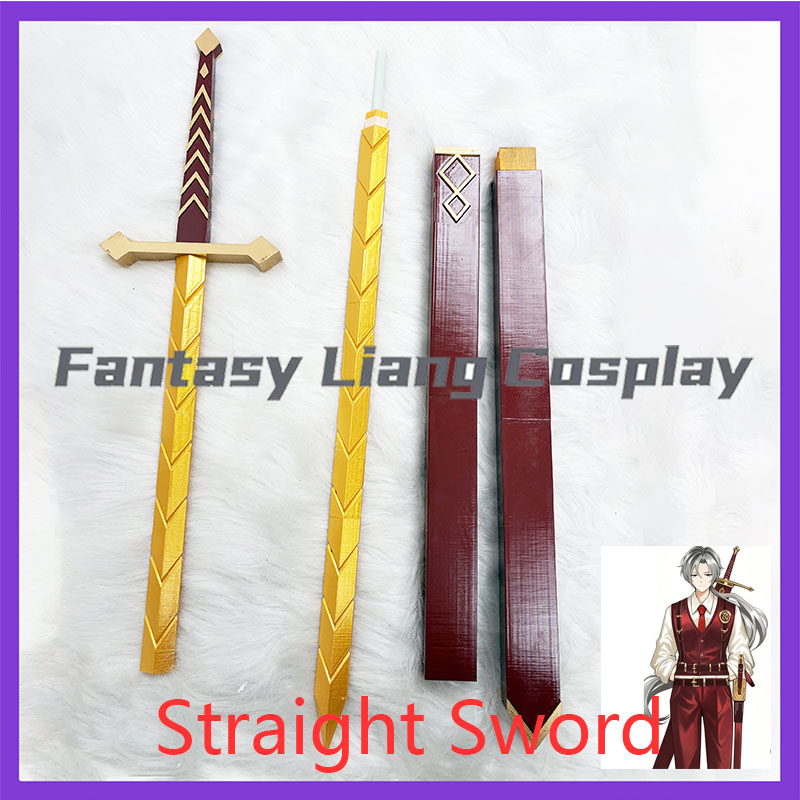 Gaming Accessories Anime - Épée droite avec fourreau pour cosplay