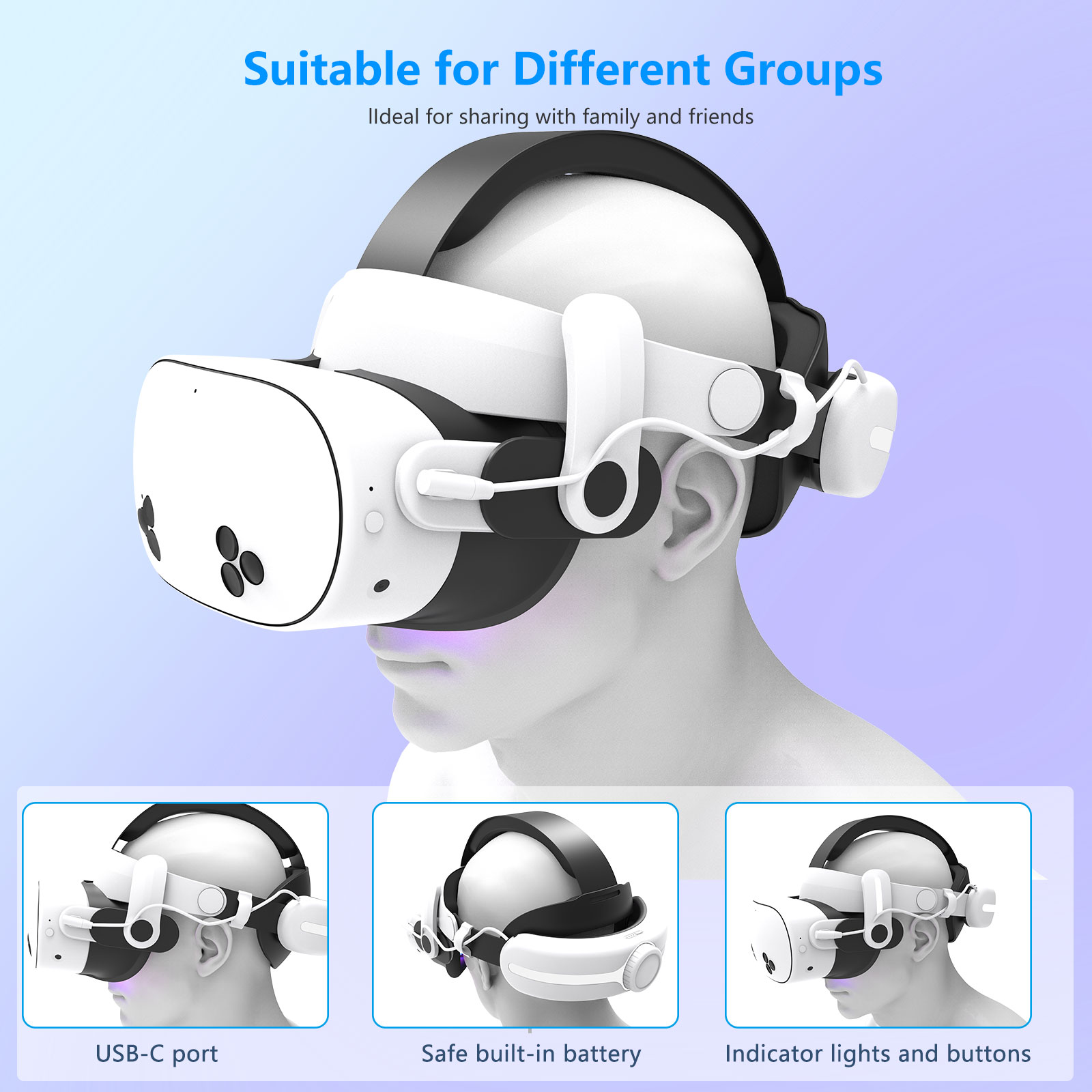 Sangle de tête réglable avec c - Gaming Accessories Headset avis et prix