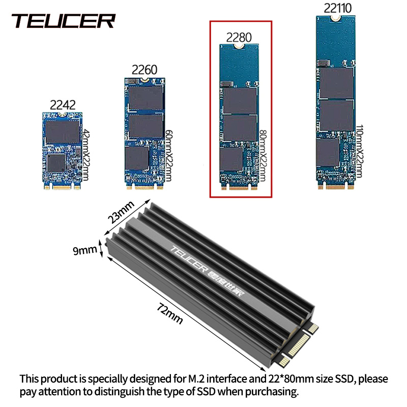TEUCER M2 SSD dissipateur ther - M2 Heatsink Cooler avis et prix
