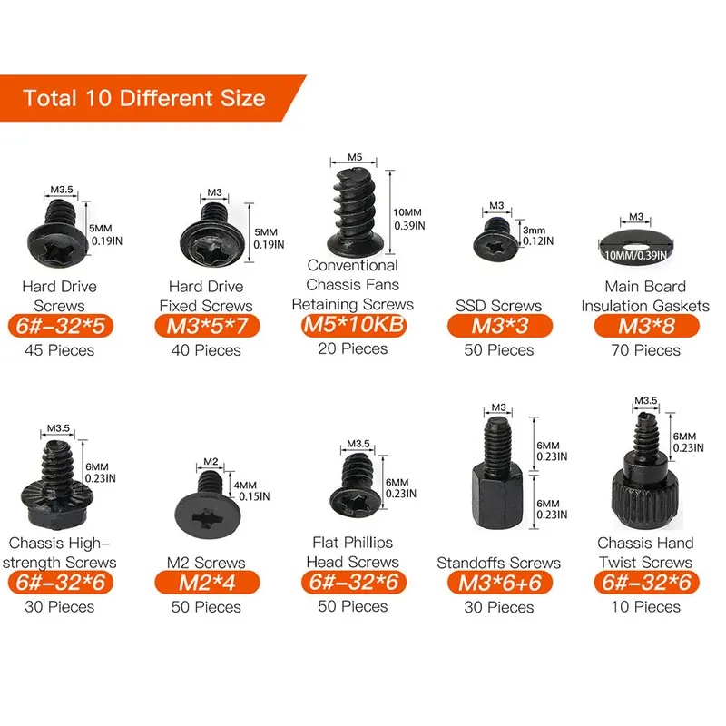 Kit de 400 vis pour ordinateur - M2 Heatsink Cooler avis et prix