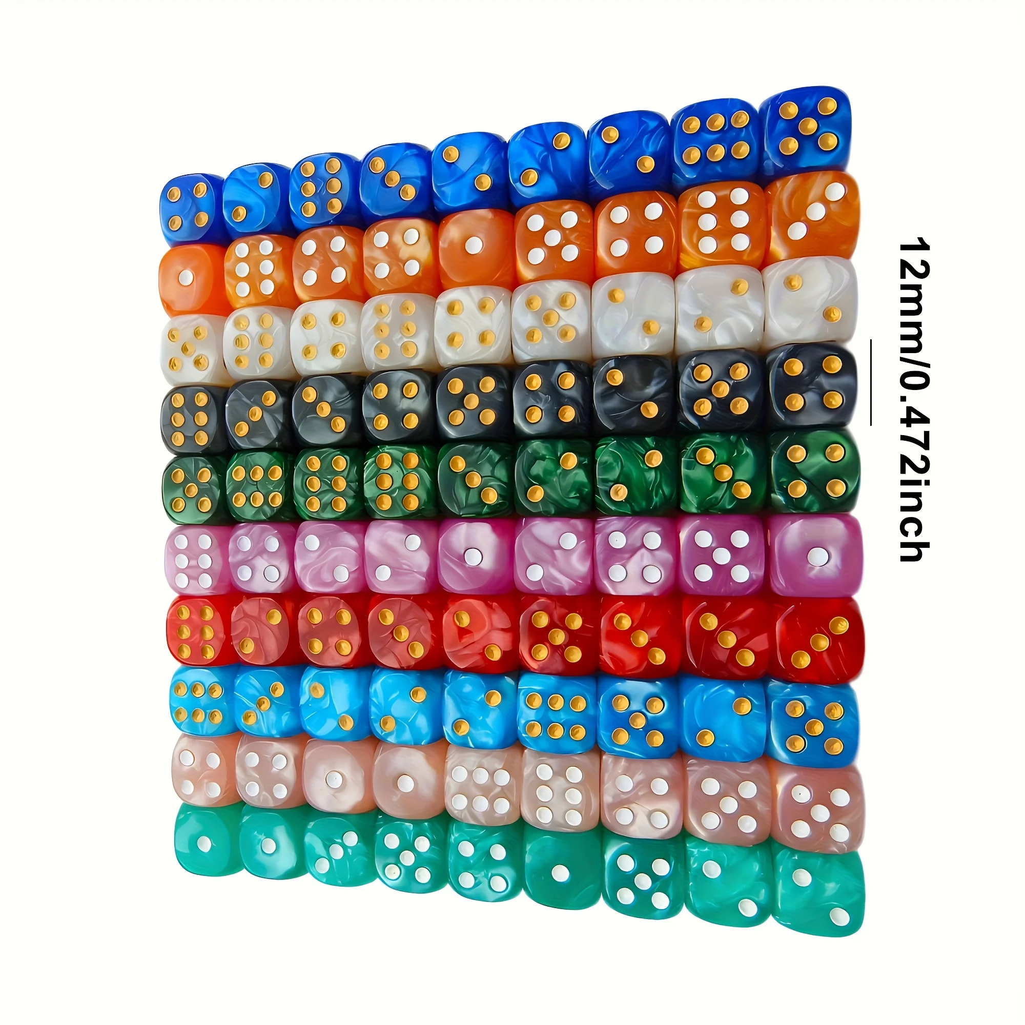 10 dés D6 en acrylique à motif - Gaming Handheld Accessories avis et prix