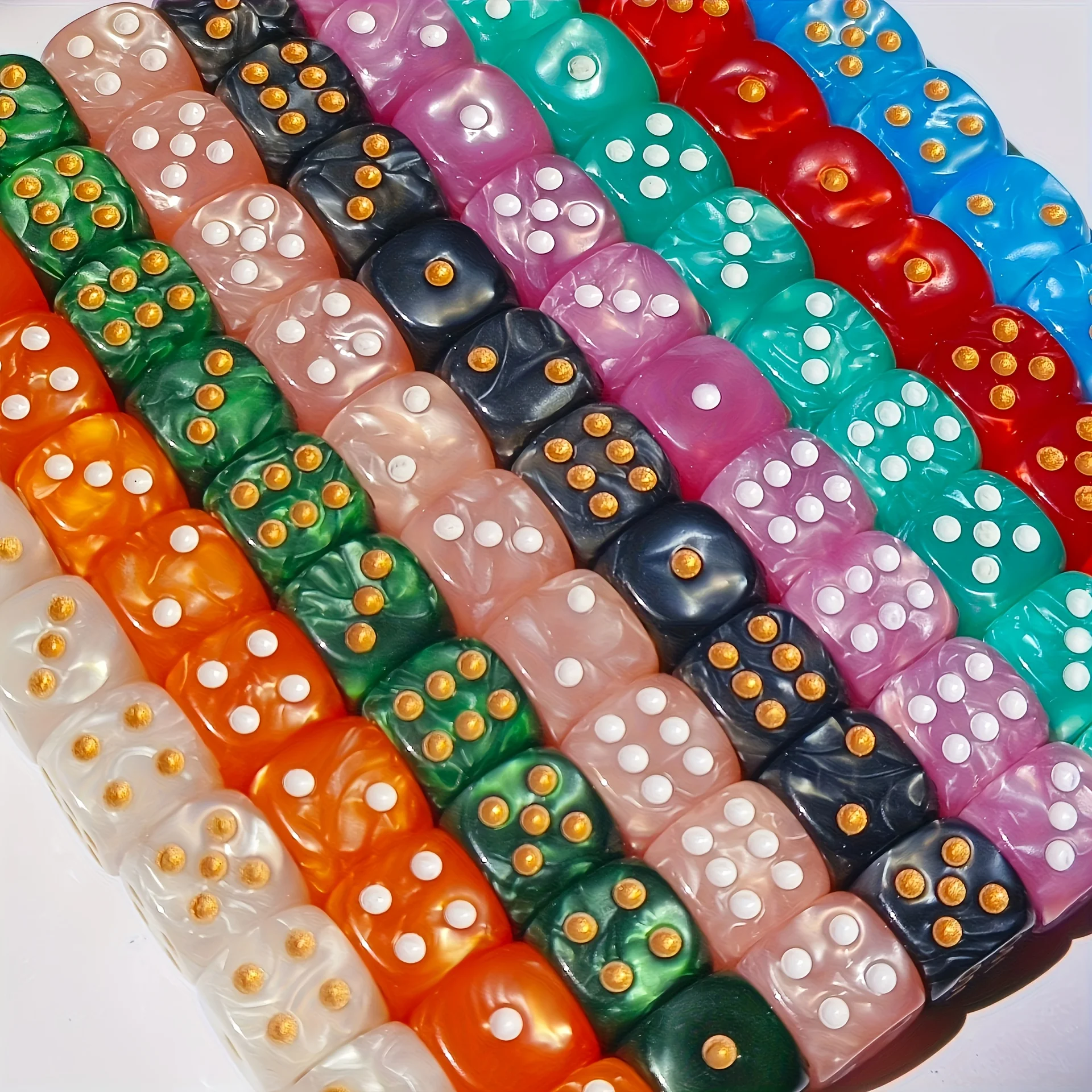 10 dés D6 en acrylique à motif - Gaming Handheld Accessories avis et prix