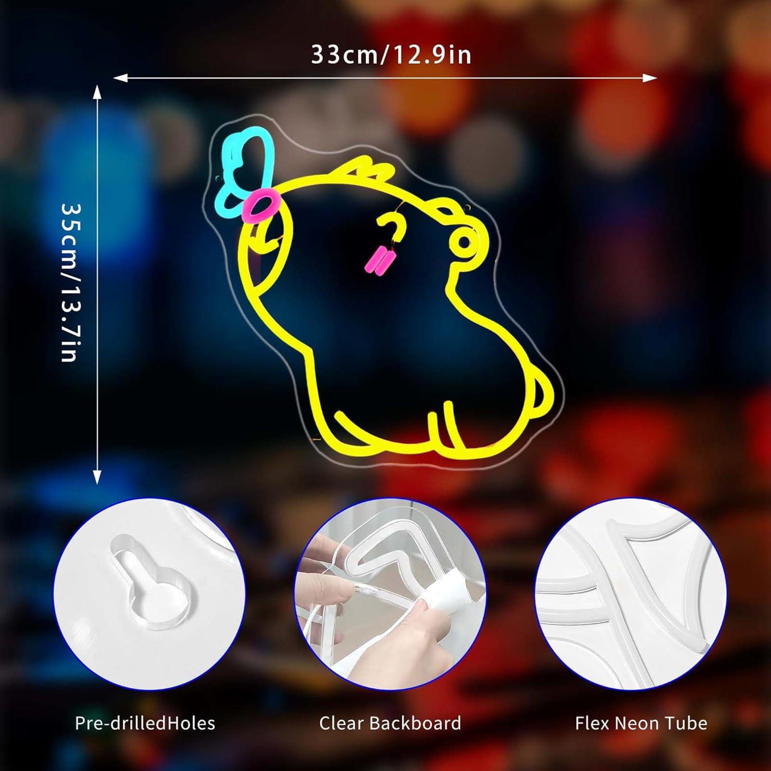 Enseigne néon Capybara, lumièr - Gaming Accessories Shop avis et prix