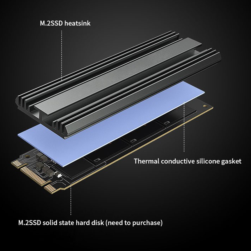 TEUCER M2 2280 Disque dur à se - M2 Heatsink Cooler avis et prix
