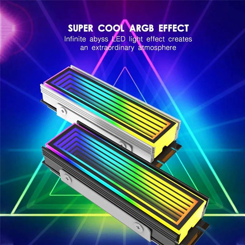 Radiateur SSD M2 2280 PC RGB,  - M2 Heatsink Cooler avis et prix